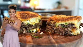YOU HAVE TO TRY THIS DISNEYLAND INSPIRED BEEF BIRRIA TOASTED CHEESE SANDWICH | GRILLED CHEESE