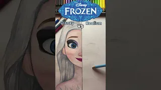 I Painted ELSA ❄️ In Realism And She Is ✨GORGEOUS✨ | Frozen 2 Fanart | Cosaette Art #shorts #frozen