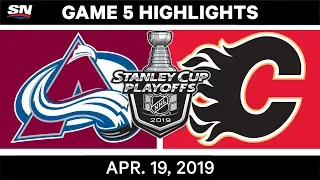 NHL Highlights | Avalanche vs. Flames, Game 5 – April 19, 2019