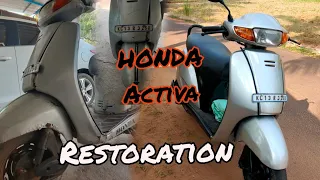 Honda Activa Full Restoration||Activa full painting