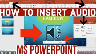 How to Insert Audio in PowerPoint Presentations | How to Add Music in All slides in PowerPoint