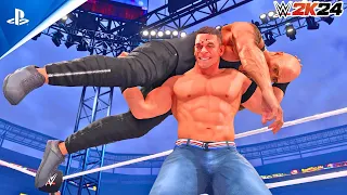 FULL MATCH - John Cena vs The Rock - THE FINAL BOSS - WWE 2K24 PS5