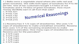 Numerical Reasoning: Word Problems part1