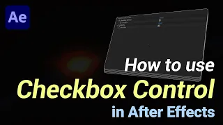 How to use Checkbox Control in After Effects // After Effects Tutorial