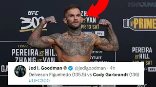 UFC REACT TO CODY GARBRANDT MAKING WEIGHT FOR UFC 300 | UFC 300 WEIGH-IN REACTIONS