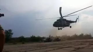 Красивый взлет МИ-8 и Ми-24  ВСУ