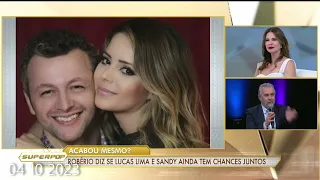 Minha participação no Supe Pop, previ que Sandy e Lucas Lima,são alma gêmeas