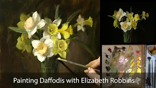 Painting Daffodils in oils with Elizabeth Robbins