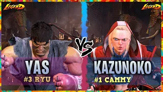 SF6 ▰ S2 ▰ Ranked #3 Ryu ( Yas ) Vs. Ranked #1 Cammy ( kazunoko )『 Street Fighter 6 』