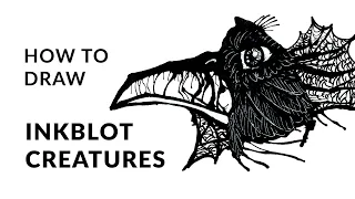 How to Draw Inkblot Creatures (Full workshop, beginner-friendly)