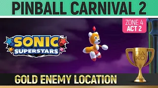 Sonic Superstars - Gold Enemy Location - Pinball Carnival Act 2