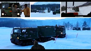 Exercise Cold Response 22: BV206 Tracked Terrain Vehicles Driver Course