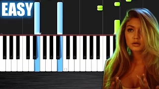 Calvin Harris & Disciples - How Deep Is Your Love - EASY Piano Tutorial by PlutaX - Synthesia