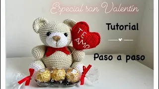 ❤️🌹🐻osito amigurumi🐻🌹❤️tutorial paso a paso oso amigurumi✨ apto para principiantes 🥰