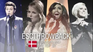 ESCTHROWBACK: Eurovision 2014 - MY TOP 37