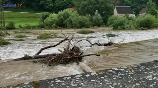 Sommerhochwasser in Berlichingen am 11.07.2021