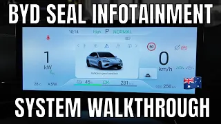 BYD Seal Infotainment System Walkthrough and Instrument Cluster Screen