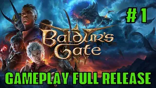 Baldur's Gate 3 - Gameplay - Drow Seldarine (No Commentary) #01 Escape from Nautiloid