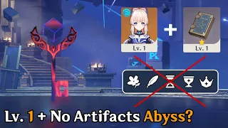 Can You Complete Abyss Without Artifacts on Level 1 Characters in Genshin Impact?