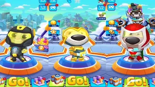 Talking Tom Hero Dash Black Jet Tom vs Sunbeam Hank vs Red Flame Ben vs Roy Raccoon Gameplay