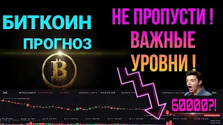 Биткоин прогноз. Падение BTC ! Не пропусти - важные уровни !