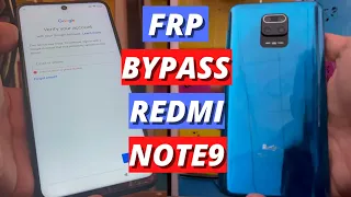 Xiaomi Redmi Note 9 Frp Bypass MIUI 13. Remove Google Account, FRP Bypass Without PC
