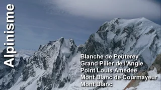 Aiguille Blanche de Peuterey - Grand Pilier de l'Angle - Pointe Louis Amédée - Mont Blanc