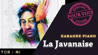 La Javanaise - Gainsbourg Karaoke Piano Ton: Mi (version intimiste - Anggun)