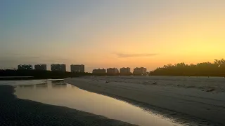 Daybreak, Thursday Morning from the Beach at Delnor-Wiggins in North Naples, Florida (03/14/24)