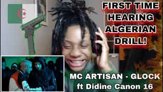 🇬🇧🇺🇸🇩🇿 FIRST TIME Reacting To Mc Artisan - Glock Ft Didine Canon 16 ( Prod. By Croww & Exyth)