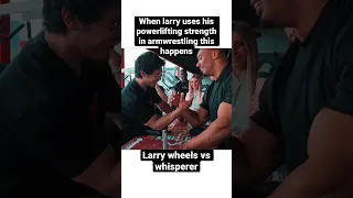 Watch that white girl getting impressed by larry | larry wheels vs whisperer #armwrestling