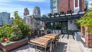 PH602  1180 Homer Street  Yaletown Vancouver Penthouse with rooftop