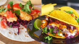 3 VEGAN TACOS | Buffalo Cauliflower Wing Tacos | Bang Bang Fish Tacos | The Edgy Veg