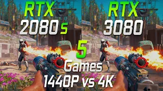 GeForce RTX 3080 VS RTX 2080 Super |  5 Games Benchmarked | 1440P & 4K (Part 2)