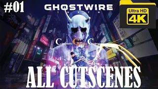 All Cutscenes - Episode 01 - Movie | Ghostwire Tokyo - Cinematic - 4K - No Commentary