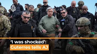 Guterres ‘shocked’ at Russian attack on Kyiv during visit I Al Jazeera Newsfeed