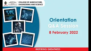CAES Orientation 2022 - Q&A session - 8 Feb