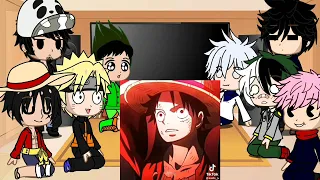 Full of part!//Random anime characters react to One Piece//Gacha glitch//Stella Midoriya Shigaraki