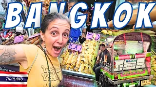 OUR FIRST TIME IN BANGKOK 🇹🇭- Eating Street Food on a Budget Part 1