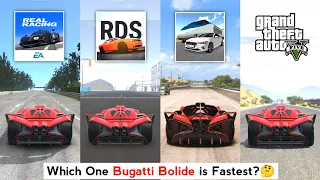 Bugatti Bolide Top Speed in Real Racing 3, Real Driving School, 3D Driving Class & GTA 5 - Car Game