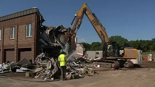 New Hope City Hall Demolition Begins
