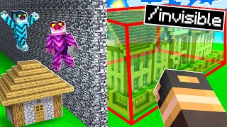 CASA INVISIBILE RICCA CONTRO CASA INVISIBILE POVERA SU MINECRAFT!!