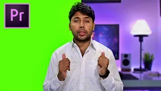 change video background - remove green screen - chroma key - premiere pro