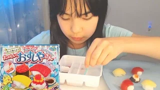 Sushi Candy Gummy DIY/Japanese Kit, Kid ASMR [Soft spoken] 캔디스시 MUKBANG  たのしいおすしやさん