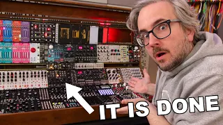 My Crazy Modular Synthesizer IS DONE!! build vlog + first test