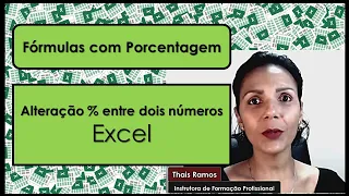 Alteração percentual entre dois números excel