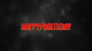 Happy Birthday in the style of AC/DC featuring Lemmy