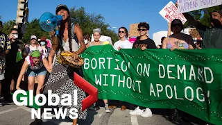 Roe v. Wade overturned: US protests across country after landmark decision on abortion | FULL