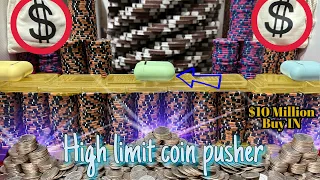 We paid $10 million to play the high limit coin pusher