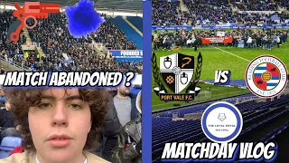 MATCH GETS ABANDONED AS FANS PROTEST OWNERSHIP ! Reading vs port vale matchday vlog